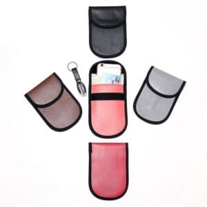 various PU leather rfid blocking bags in different colors