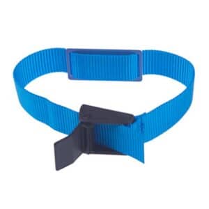 blue rfid wristband with nylon band and embedded rfid chip