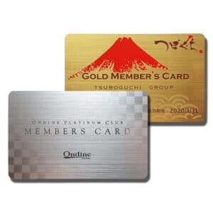 rfid smart card with hairline surface looking like metal cards in silver and gold